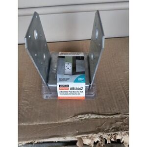 Simpson Strong-Tie ABU44Z  Galvanized Adjustable Standoff Post Base 4X4, New